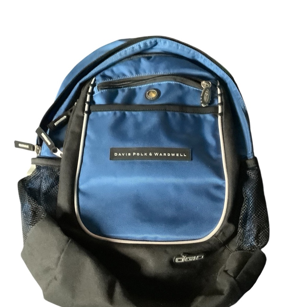 David Polk & Wardell Blue and Black Backpack